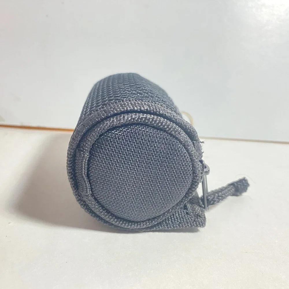 Sideout Black Roll\-Up Wallet Zipper Pocket Key Ring Compact Fabric Organizer